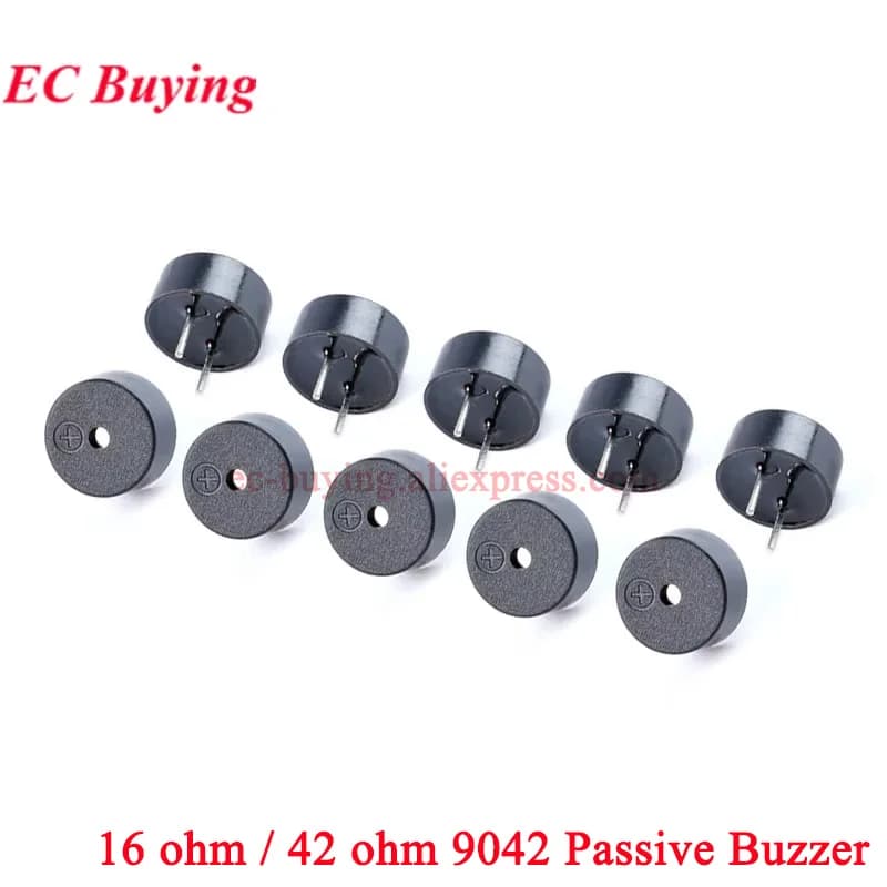 2-20 peças 9042 campainha passiva integrada 16 42 ohm ac 3v 3.3v 16Ω 42Ω 9*4.2mm 9x4.2mm mini alto-falante piezo para arduino diy eletrônico