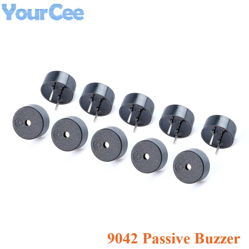 20 peças/2 peças Buzzer Passivo Integrado 9042 16Ω 16 ohm AC 3V 3.3V 9*4.2mm 9x4.2mm Mini Buzzers Piezoelétricos Alto-falante Eletrônico DIY