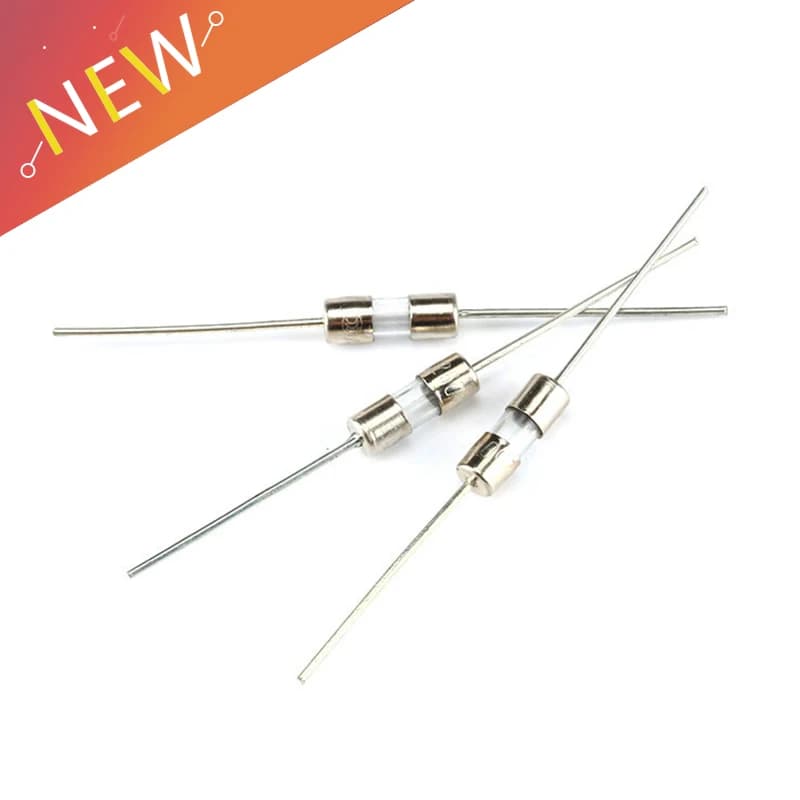 Fusível de tubo de vidro com pino, ruptura rápida, 0.5A, 1A, 2A, 3A, 5A, 250V, 3x10mm, 10pcs por lote